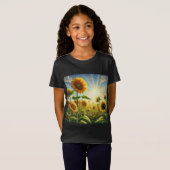 Rise Shine Bloom – Zonnebloem Inspirerend T-shirt (Voorkant volledig)