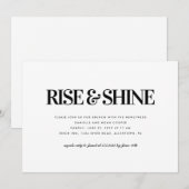 Rise & Shine Brunch Invitation Kaart (Voorkant / Achterkant)