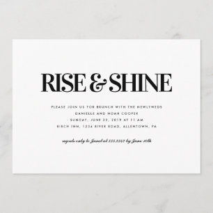 Rise & Shine Brunch Invitation Kaart