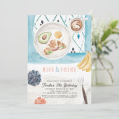 Rise & Shine Brunch PJ Waterverf Kinderen van afge Kaart (Staand voorkant)