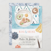 Rise & Shine Brunch PJ Waterverf Kinderen van afge Kaart (Voorkant / Achterkant)