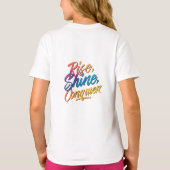 Rise Shine Conquer Omarm je kracht T-shirt (Achterkant)