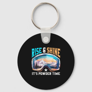 Rise & Shine Het is Poedertijd Sungles Skisport Sk Sleutelhanger
