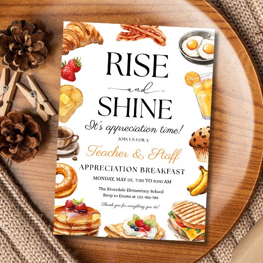 Rise & Shine Lerarendag Waarderingsontbijt op Scho