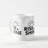 Rise & Shine. Mug. Koffiemok (Voorkant links)