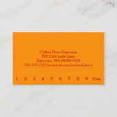 Rise Simple Loyalty Coffee Punch Card (Achterkant)