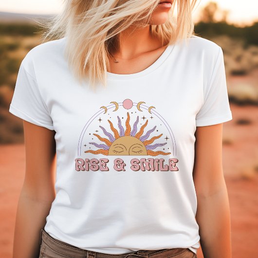 Rise & Smile Retro Boho Sun Tri-Blend Shirt