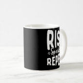 Rise Sparkle Repeat - Sitive Mindset Motivational  Koffiemok (Voorkant rechts)