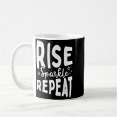Rise Sparkle Repeat - Sitive Mindset Motivational  Koffiemok (Links)