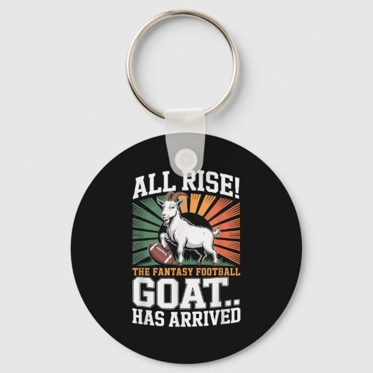 Rise The Fantasy Football Goat Has Arrived Footbal Sleutelhanger (Voorkant)