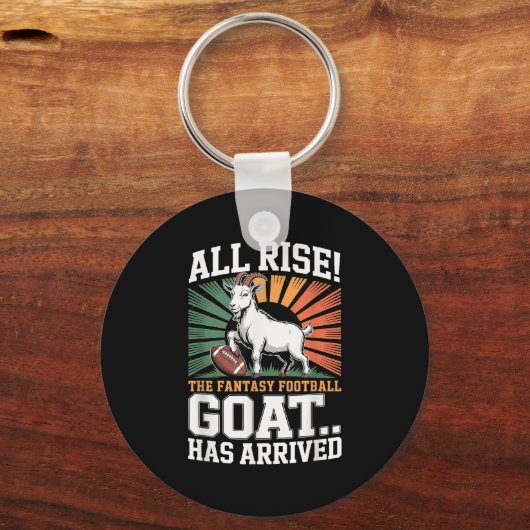 Rise The Fantasy Football Goat Has Arrived Footbal Sleutelhanger (Voorkant)