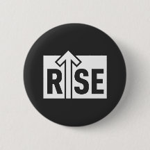Rise Typografisch Opkleurend Zwart T-shirt
