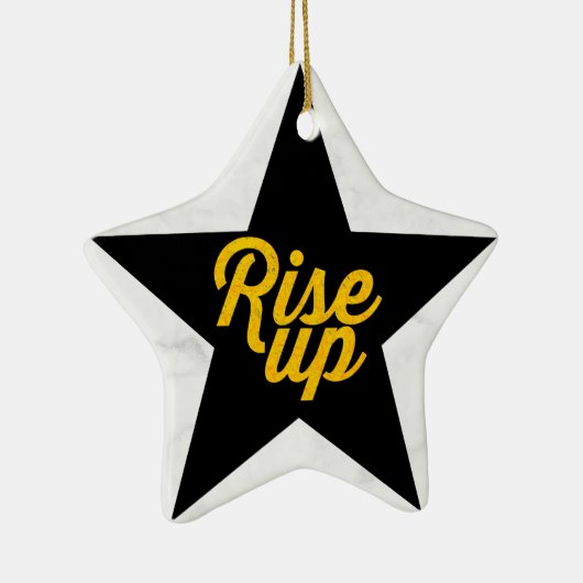 Rise Up Hamilton Keramisch Ornament (Rechts)