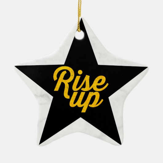 Rise Up Hamilton Keramisch Ornament (Voorkant)