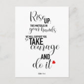 "Rise Up" Quote Briefkaart Long Version (Voorkant)