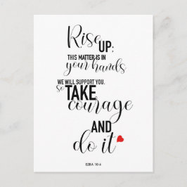 "Rise Up" Quote Briefkaart Long Version