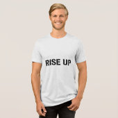 RISE UP – Sjabloon Motiverende Quote T-Shirt (Voorkant volledig)