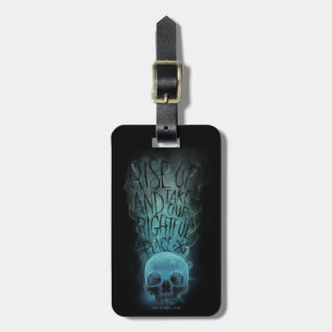 "Rise Up" Skull & Smoke Graphic Bagagelabel