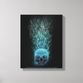 "Rise Up" Skull & Smoke Graphic Canvas Afdruk (Voorkant)