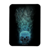"Rise Up" Skull & Smoke Graphic Magneet (Verticaal)