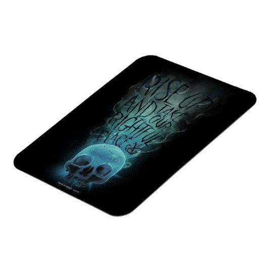 "Rise Up" Skull & Smoke Graphic Magneet (Linkerzijde)