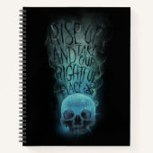 "Rise Up" Skull & Smoke Graphic Notitieboek (Voorkant)