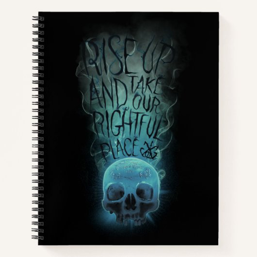 "Rise Up" Skull & Smoke Graphic Notitieboek (Voorkant)