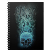 "Rise Up" Skull & Smoke Graphic Notitieboek (Voorkant)