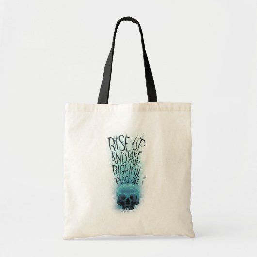 "Rise Up" Skull & Smoke Graphic Tote Bag (Voorkant)