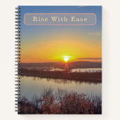 Rise With Ease Gouden Rivier  Notitieboek (Voorkant)