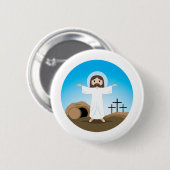 Risen Christus Ronde Button 5,7 Cm (Voorkant /achterkant)