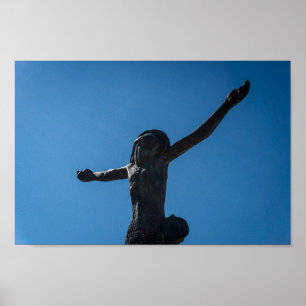 Risen Christus Statue, Medjugorje, Bosnië Poster