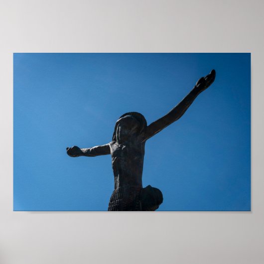 Risen Christus Statue, Medjugorje, Bosnië Poster (Voorkant)