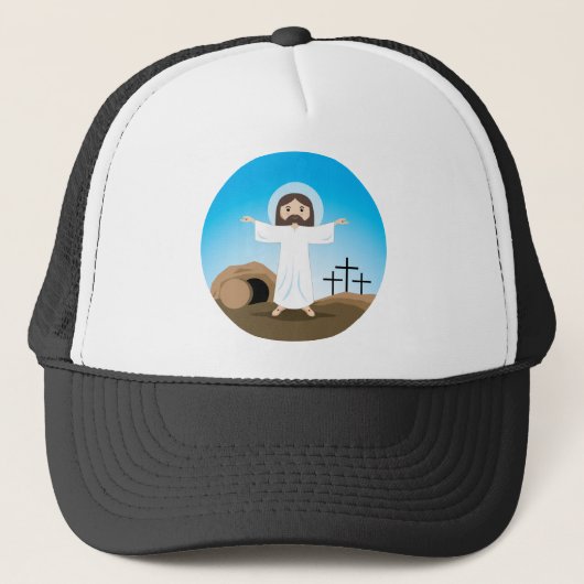 Risen Christus Trucker Pet (Voorkant)
