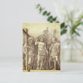 Risen Christus tussen St. Andrew en St. Longinus Briefkaart (Staand voorkant)