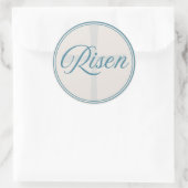 Risen Cross - Flush Seal Large  Ronde Sticker (Tas)
