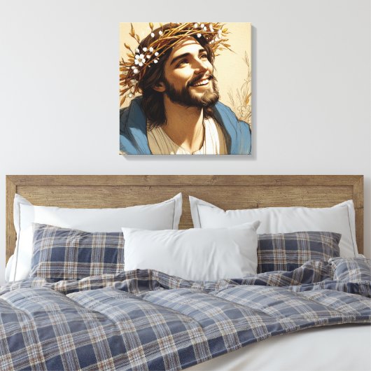 Risen, de zoon canvas afdruk (Insitu (Slaapkamer))