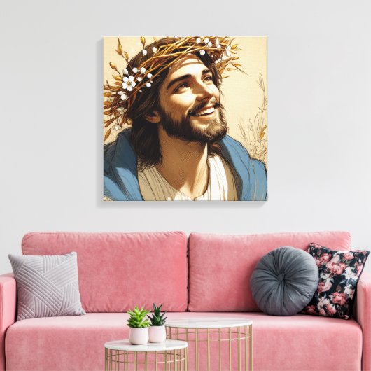 Risen, de zoon canvas afdruk (Insitu (Woonkamer))