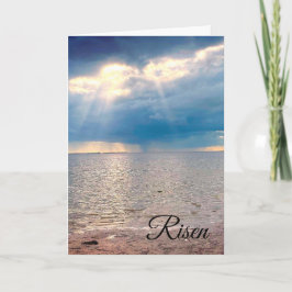 Risen (Happy Easter) - Folded Greeting Card Kaart