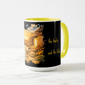 Risen Jesus Empty Tomb 3D Papercut 15oz Coffee Mug Mok (Voorkant rechts)