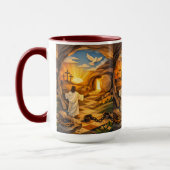 Risen Jesus Empty Tomb 3D Papercut Easter Combo Mok (Links)