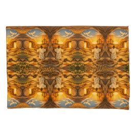 Risen Jesus Empty Tomb 3D Papercut Easter Kussensloop