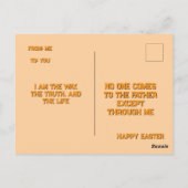 Risen Jesus Empty Tomb 3D Papercut Easter Postcard Briefkaart (Achterkant)