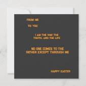 Risen Jesus Empty Tomb Papercut Easter Flat Card (Achterkant)