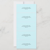 Risen Religieus Christelijk Blauw Pasen Place Card (Achterkant)