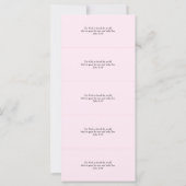 Risen Religieus Christelijk Roze Paasplaats Kaart (Achterkant)