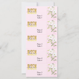 Risen Religieus Christelijk Roze Paasplaats Kaart