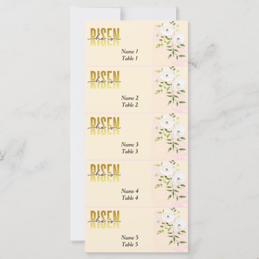 Risen Religieus Christelijk Zand Paasplaats Kaart (Voorkant)