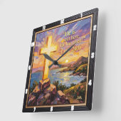 Risen Savior: New Life's Dawn Vierkante Klok (Hoek)