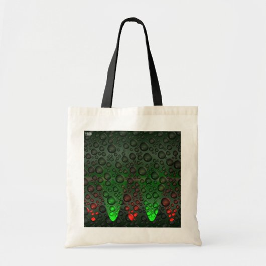 Risende bubbels Groen/Rode tas (Voorkant)